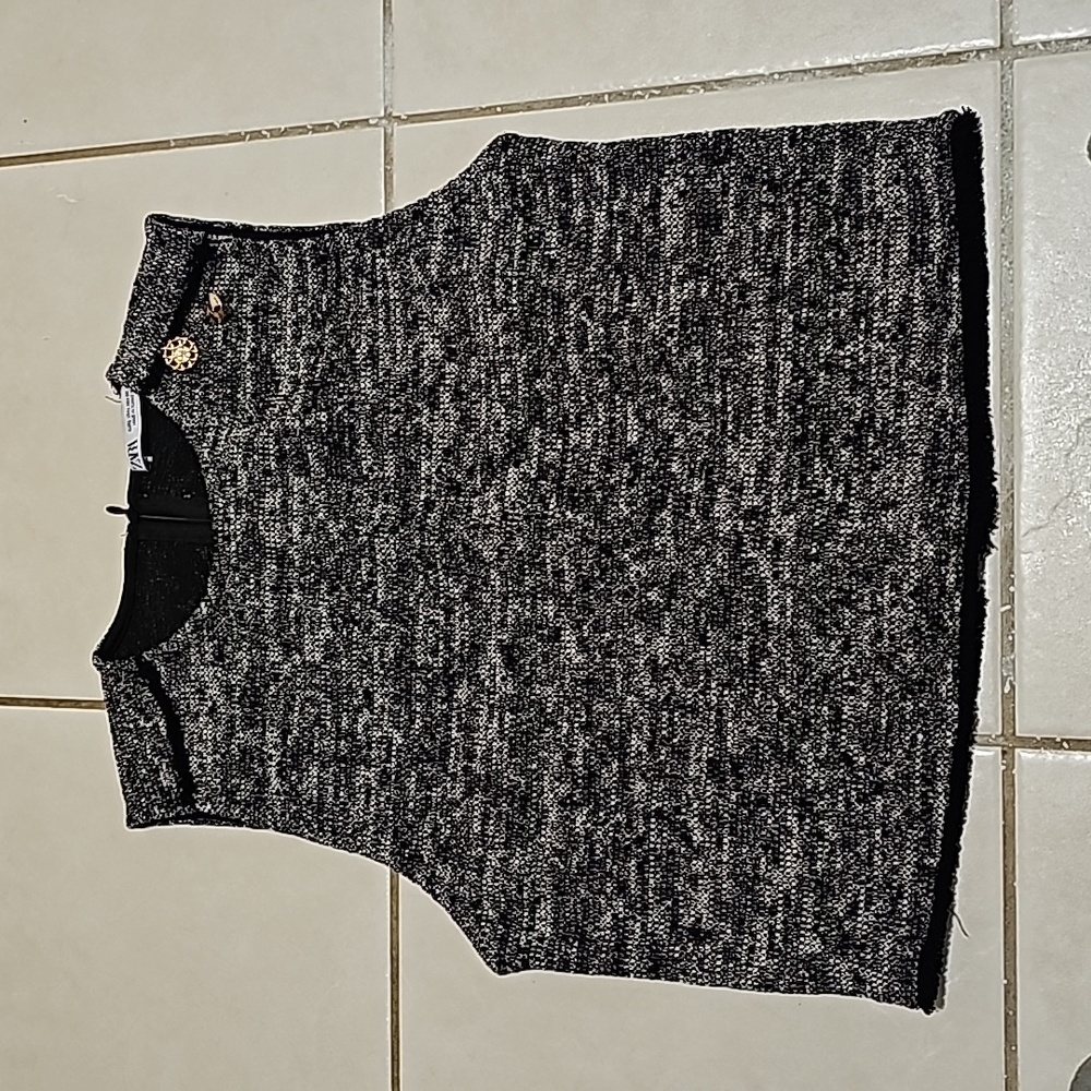 Zara Tweed Top